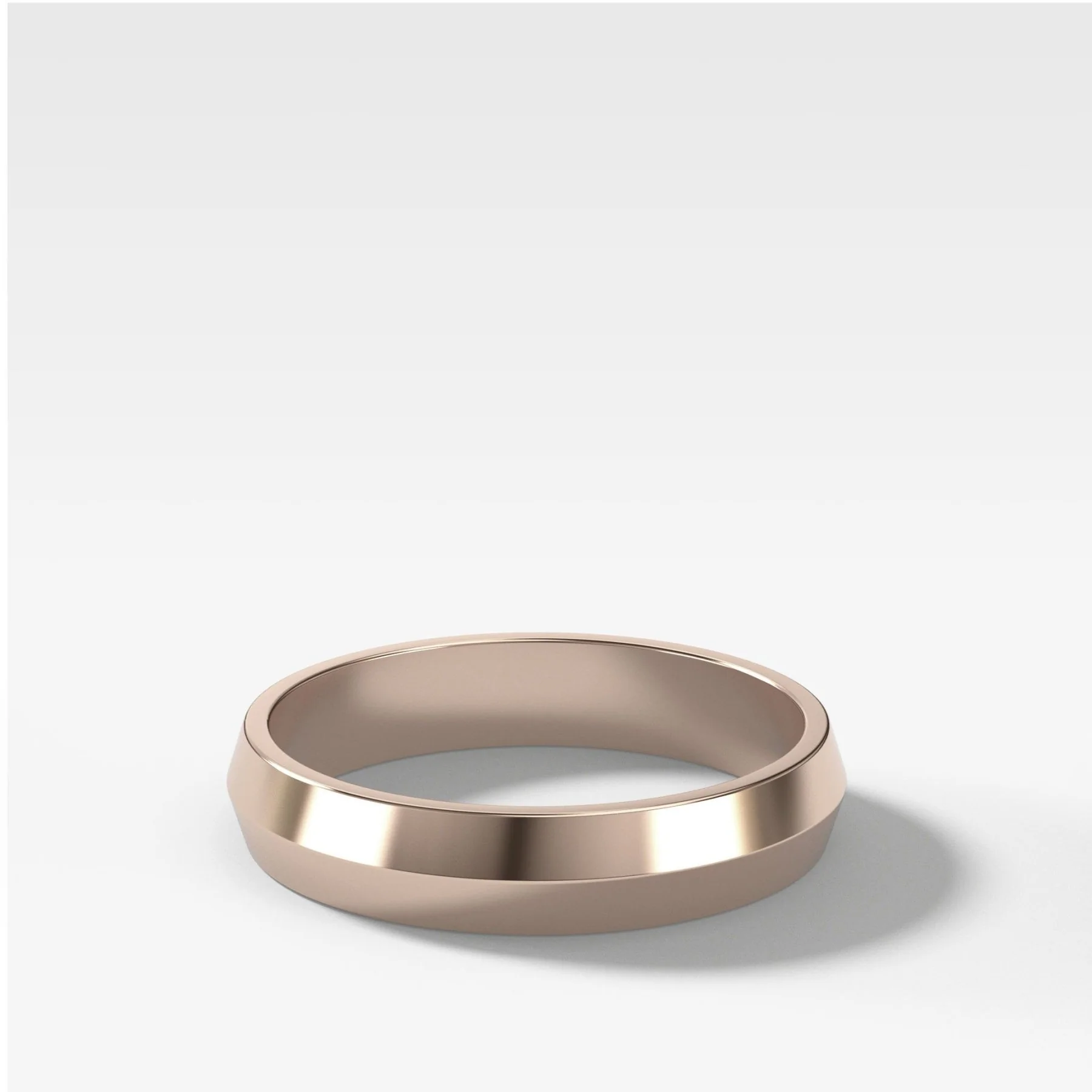 Butter Knife Edge Wedding Band (4mm) - Image 5