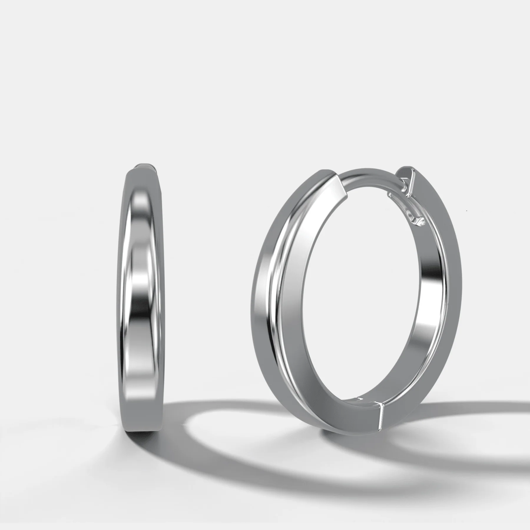 Classic Huggie Hoop Earrings - Image 3