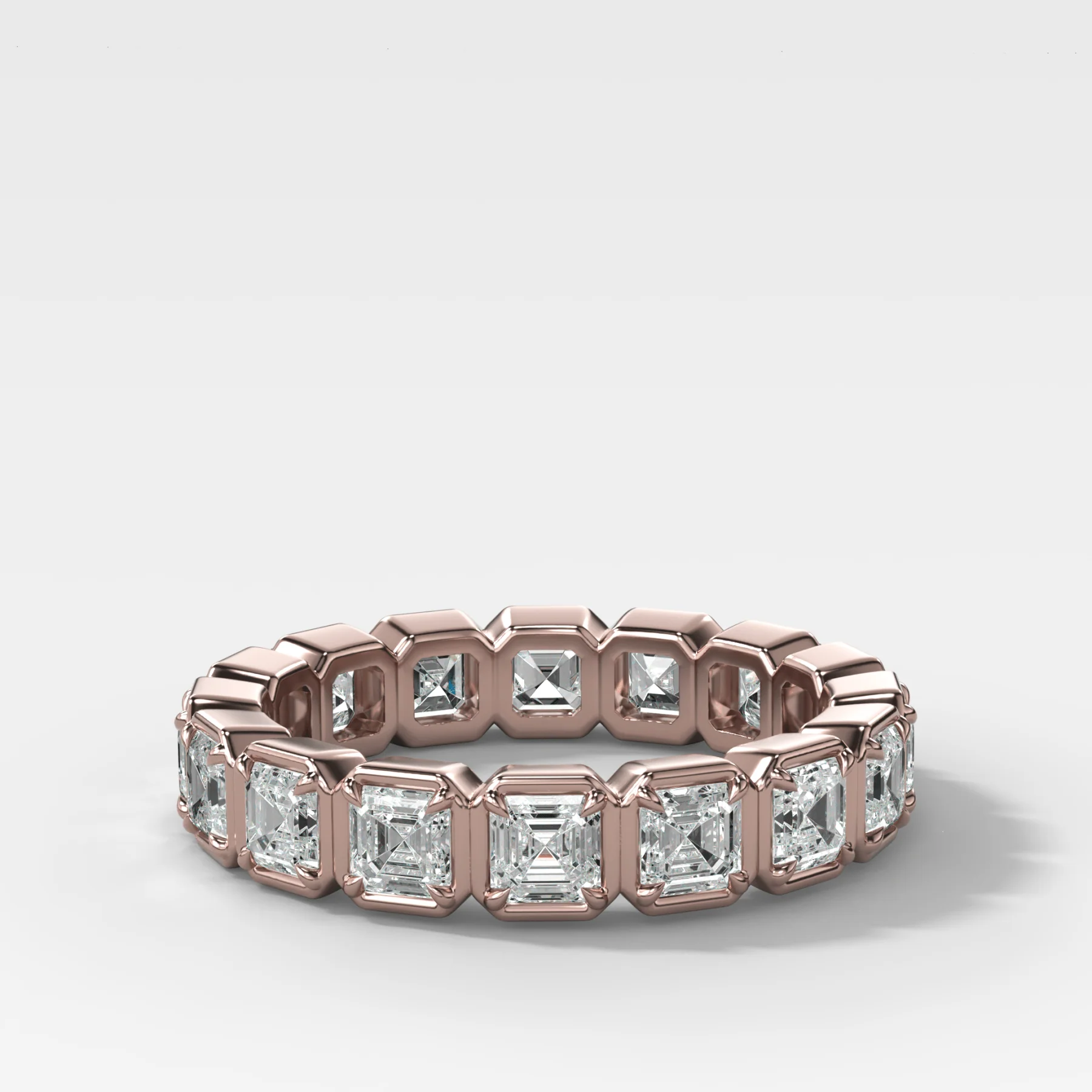 Club Set Eternity Band With Asscher Cuts - Image 3