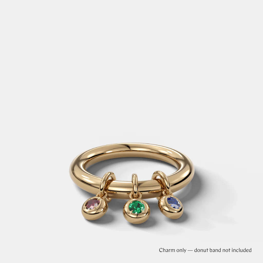Gemstone Donut Ring Charm (Charm Only) - Image 5