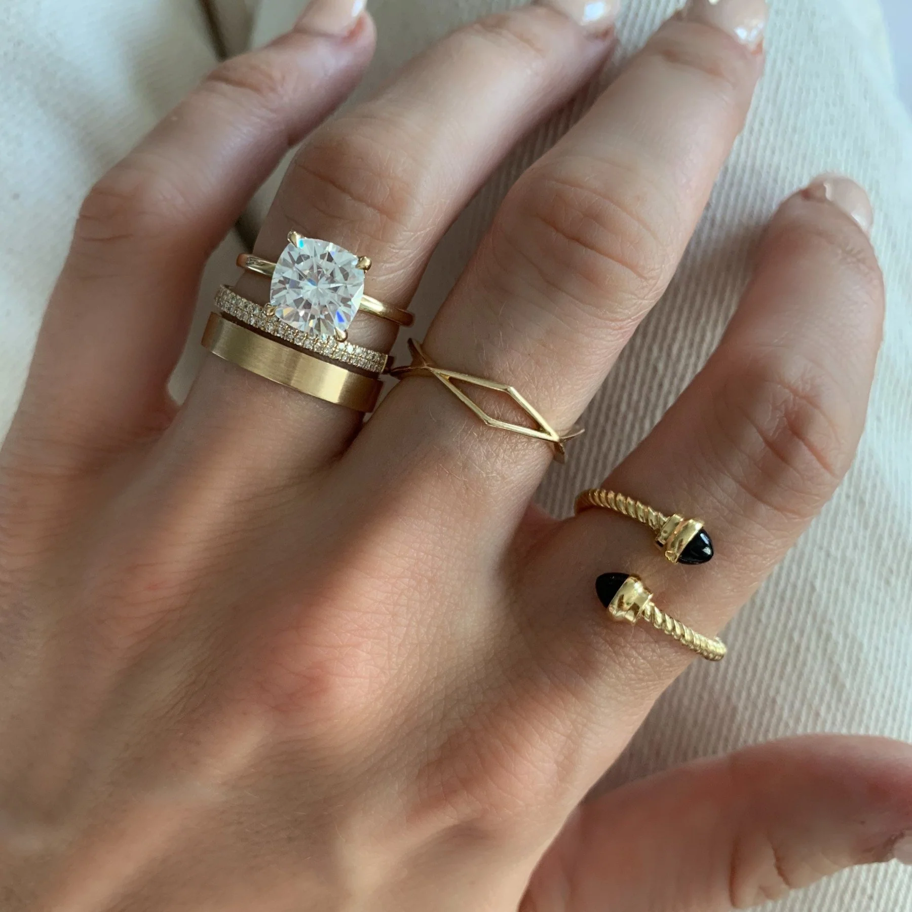 Geometric Eternity Band - Image 5