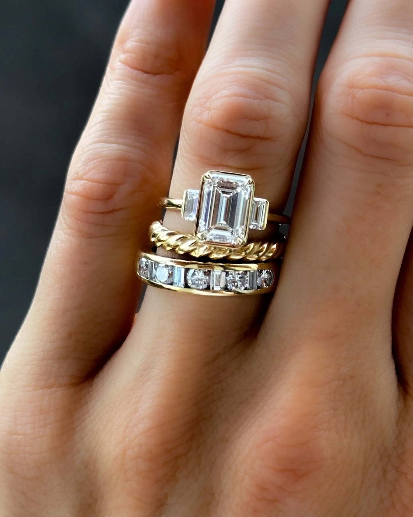 Multi Shape Channel Set Wedding band - Image 6