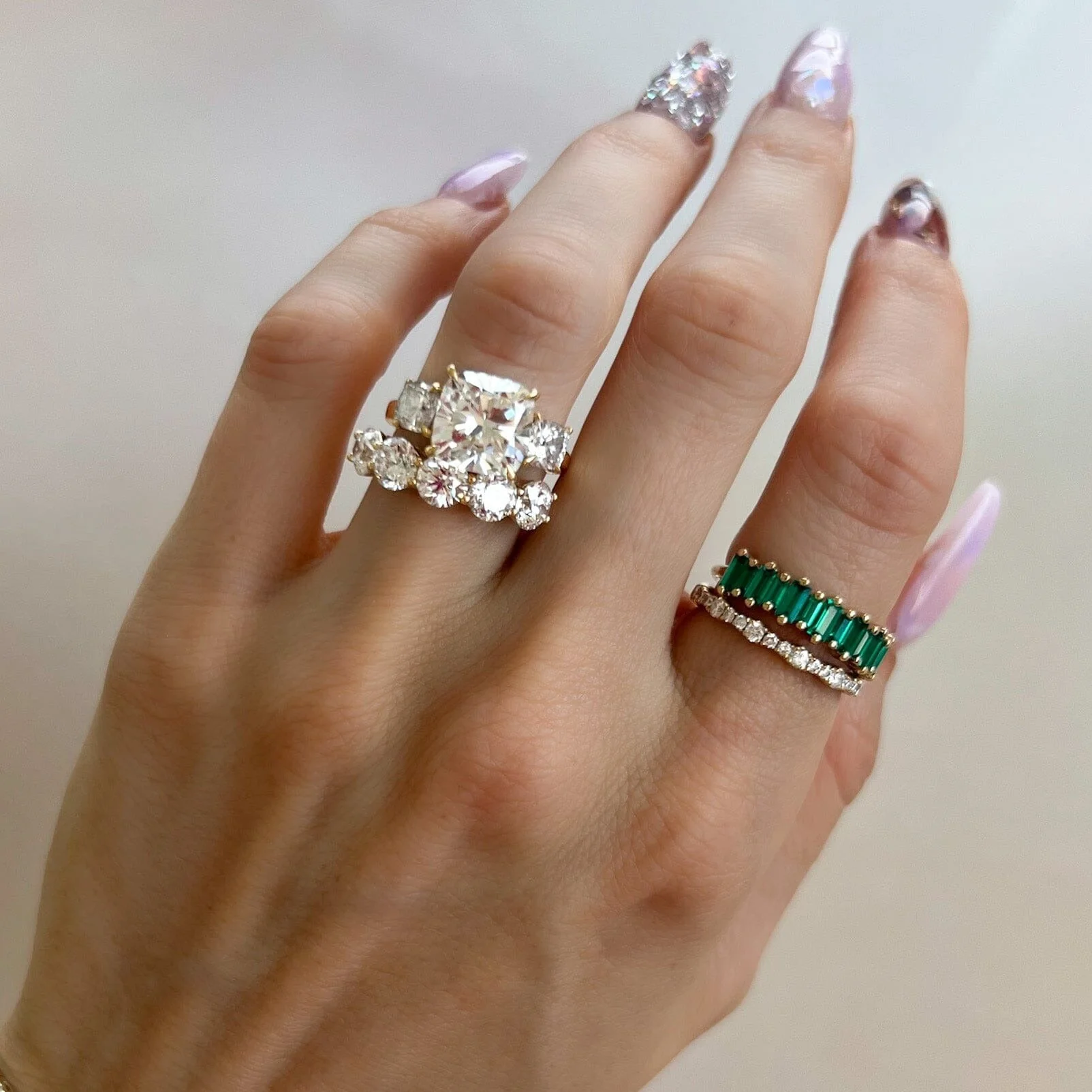 Pavé Ripple Eternity Band - Image 4