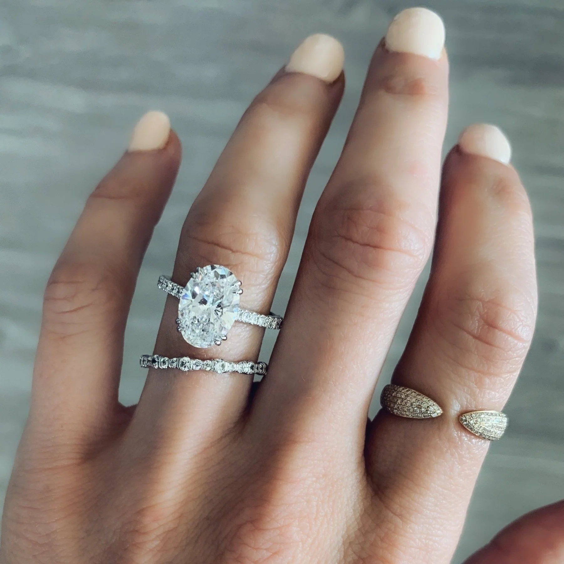 Pavé Ripple Eternity Band - Image 7