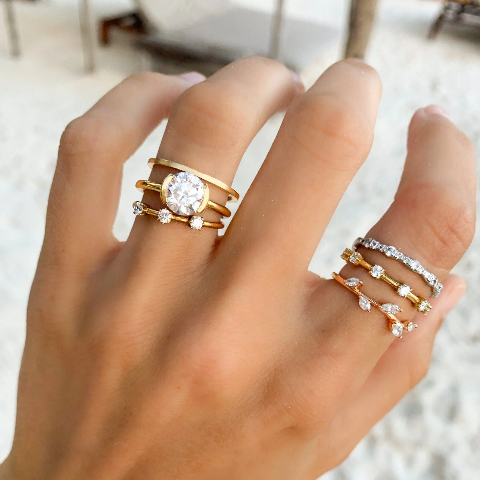 Pavé Ripple Eternity Band - Image 8