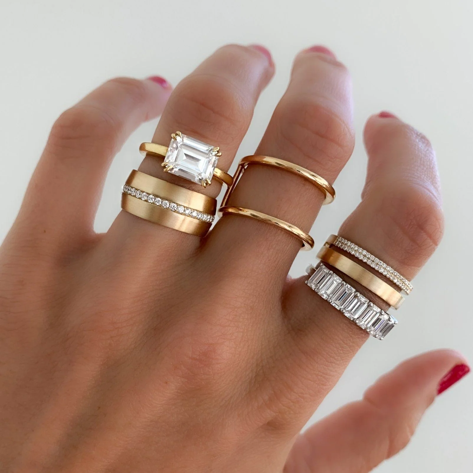 Wide Dome Diamond Pavé Eternity Band - Image 5