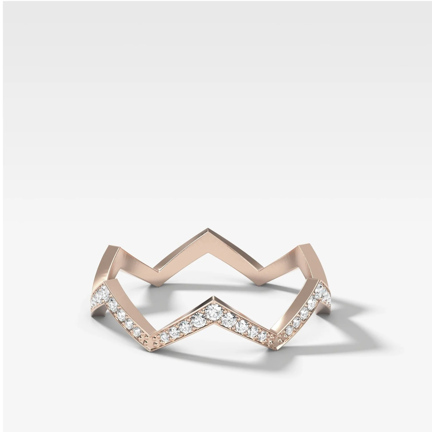 Zig Zag Pavé Band - Image 4