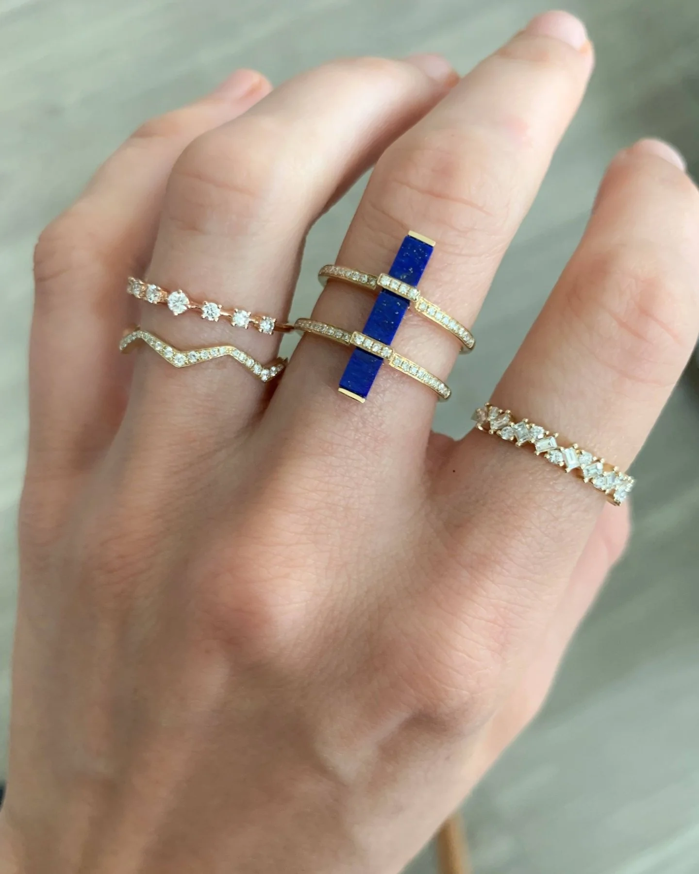 Zig Zag Pavé Band - Image 6