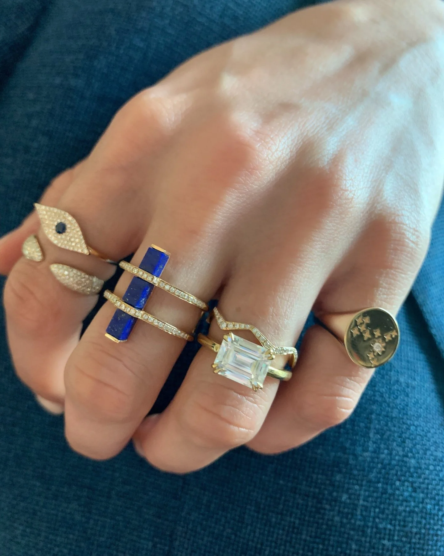 Zig Zag Pavé Band - Image 7